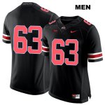 Men's NCAA Ohio State Buckeyes Kevin Woidke #63 College Stitched No Name Authentic Nike Red Number Black Football Jersey VI20B50WF